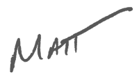 Matt Greeley Signature