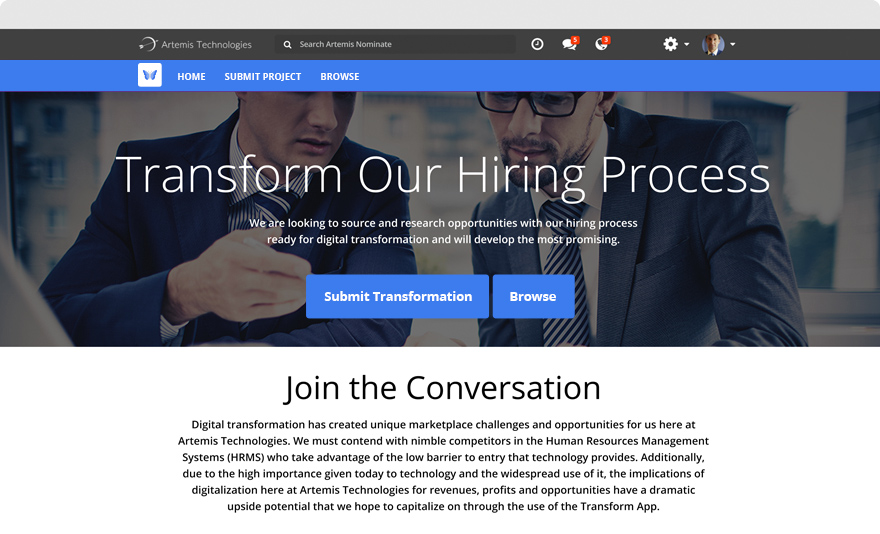 Transform - Microsite